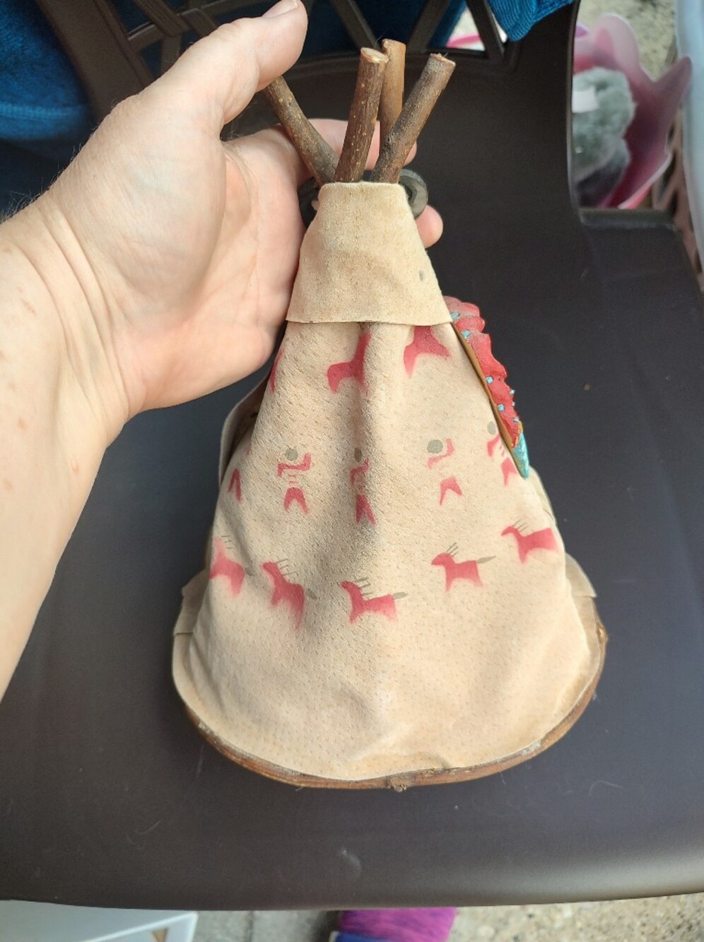 Native American Teepee Display - Picture 2 of 2